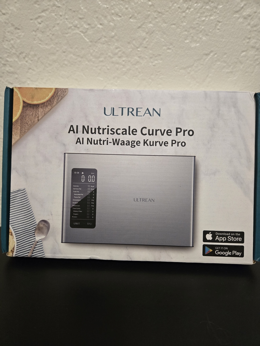 AI Nutriscale Curve Pro Digital Kitchen Scale - Silver